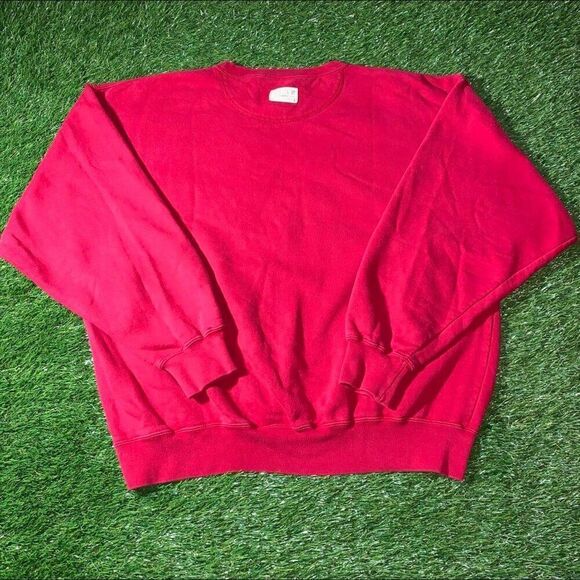 Vintage Crewneck red Sweatshirt Pullover Chicago Athletic Gear tag size Medium - Picture 2 of 3